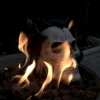 Fire Pit Demon Skull Gas Log for Ventless & Vent Free, Propane, Gel, Ethanol, Electric, Outdoor Fireplace and Fire Pit, Halloween Decor - Patent Pending  - Image 6