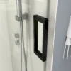56" - 60" W x 76" H Frameless Soft-closing Single Sliding Shower Door, 3/8" (10mm) Tempered Glass with Easy-cleaning Nano-Coating, Matte Black 22D01-60MB - Image 10