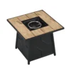 Fire Pit Table, 28-inch Square 40,000 BTU Auto-Ignition Propane Gas Firepit with Waterproof Cover