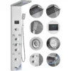 Shower Panel System, 6 Shower Modes, LED & Screen Hydroelectricity Shower Panel Tower, Rainfall, Waterfall, 8 Massage Jets, Tub Spout, Handheld Shower, Stainless Steel Wall-Mounted Shower Set  - Image 4