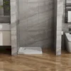 Goodyo 32x32 in Shower Base, Centered Drain No Threshold Shower Pan, White - Image 2