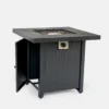 28-inch Iron Square Propane Fire Pit Table - Image 12