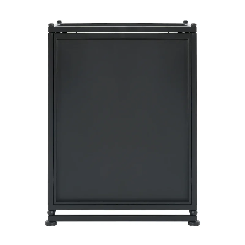 Outdoor Metal Tank Holder Side Table, Matte Black - Image 10