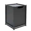 Outdoor Metal Tank Holder Side Table, Matte Black - Image 9