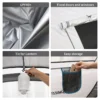 4-6 Persons White + Gray Pop-Up Boat Tent  - Image 3