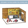 8*10FT Iron-Wood Combination Tool Shed – A Perfect Blend of Nature and Functionality - Image 2