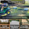 The Original 4FT Drag Harrow Driveway Grader, 46 LB Heavy Duty Tow Behind Lawn and Landscape Rake, Gravel Driveway Drag, Power Rake , Lawn Leveler  - Image 8