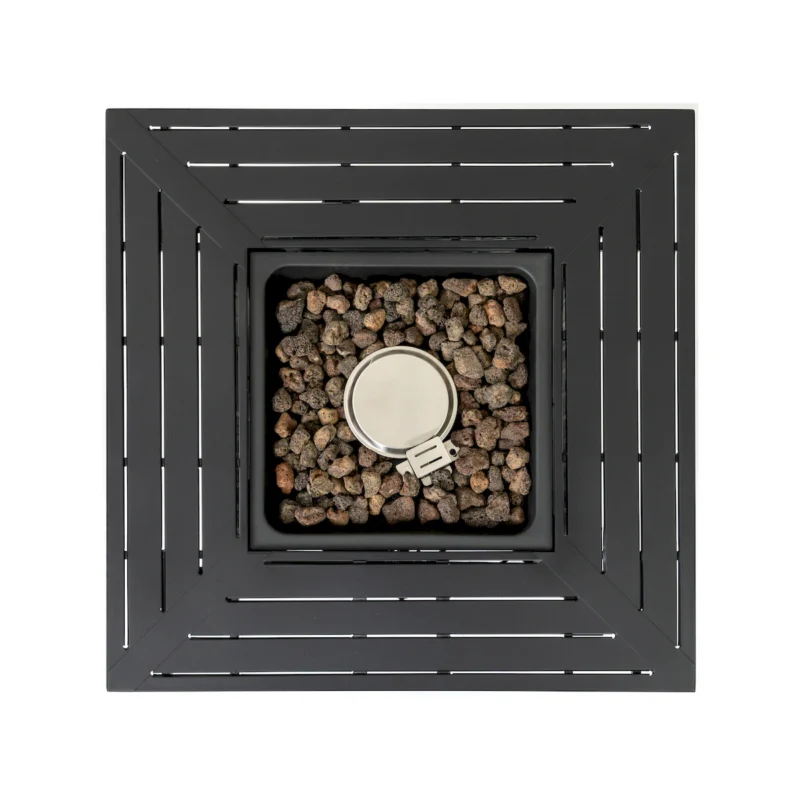 28-inch Iron Square Propane Fire Pit Table - Image 11