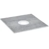 Shower Curb Kit, 36"x36" Shower Pan Kit with 6.3" Central Drain, Lightweight EPS Shower Installation Kits with 2 Waterproof Cloths, Shower Pan Slope Sticks Fit for Bathroom