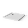 Goodyo 32x32 in Shower Base, Centered Drain No Threshold Shower Pan, White