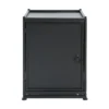 Outdoor Metal Tank Holder Side Table, Matte Black - Image 8
