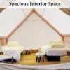 Inflatable Tent With Pump,Glamping Tents For 4-6 Person, Easy Setup 4 Season Waterproof Outdoor Tent,Waterproof Luxury Glamping Tent with 12 Mesh Window - Image 3