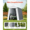 Outdoor Storage Shelter Shed 6x8 ft Waterproof Portable Canopy Carport Tent - Image 4