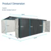 Chery Industrial Heavy-Duty Metal Garage Shed 20'x10' - Image 6