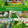 3FTX10FT Outdoor Artificial Grass Runner Rug, Thick Realistic Fake Grass Roll Decor Patio Balcony Garden Lawn, Dog Pets Turf Drain Mat, 1.38" Pile Height - Image 8