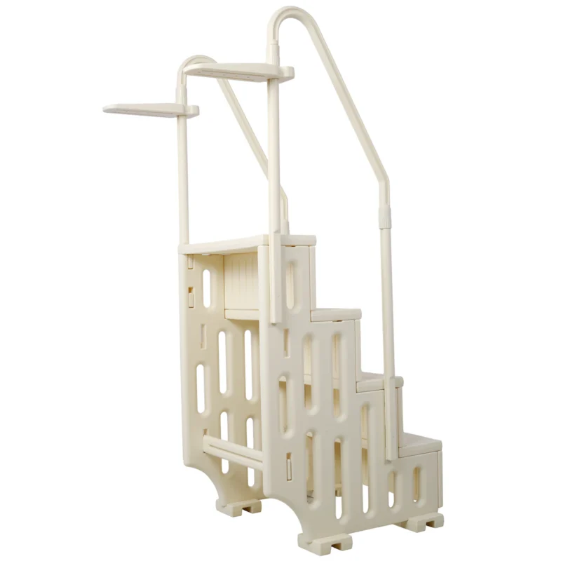 Pool Ladder Heavy-Duty 4 Safety Step for Above Ground Pools Stair Entry System with Handrails 400lbs  - Image 7