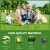 (2Pack)3.3FTx10FT Artificial Grass Realistic Synthetic Thick Fake Faux Grass Rug Astroturf Carpet Landscape for Dogs Indoor Outdoor Garden Lawn Mat, with Drainage Holes  - Image 3
