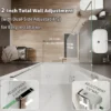 34 In. to 36In. x 72 In Semi-Frameless Pivot Shower Door in Chrome With Clear Glass - Image 10