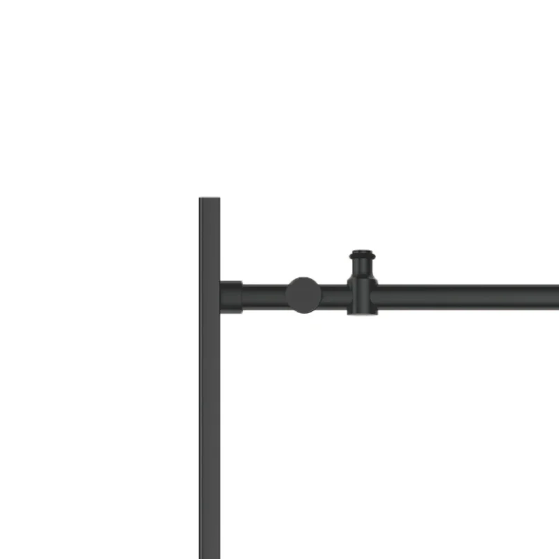 60" W x 76" H Sliding Frameless Shower Door in Matte Black with Clear Glass - Image 7
