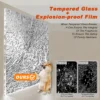 Framed Glass Shower Screen 34" Width x 72"Height with 1/4" 6mm Silk-printing Tempered Glass, Matte black aluminum and support bar, Shower door - Image 11