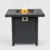 28-inch Iron Square Propane Fire Pit Table - Image 10