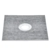 Shower Curb Kit, 36"x36" Shower Pan Kit with 6.3" Central Drain, Lightweight EPS Shower Installation Kits with 2 Waterproof Cloths, Shower Pan Slope Sticks Fit for Bathroom - Image 2