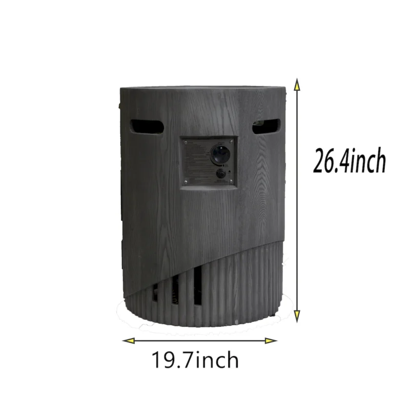 32000 BTU, CSA Certification Diameter 20 Inch Round Outdoor Gas Fire Pit,Contain 2.5kg Lava Stone And Rainproof Cover,Magnesium Oxide Cultured Stone Surface Finished,, More Suitable for Outdoor Garden - Image 5