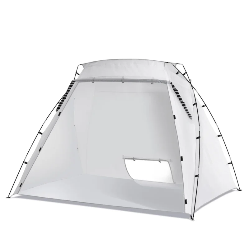 Portable Paint Booth, Larger Spray Paint Tent with Built-in Floor & Mesh Screen, Painting Tent Station for Furniture DIY Hobby Tool, 7.5x5.2x5.2ft Spray Paint Shelter - Image 2