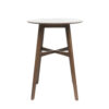Mid-Century Modern Round Wooden Bar Table – 42" High Bar Table with Tapered Legs for Kitchen, Dining Room or Home Bar - Image 5