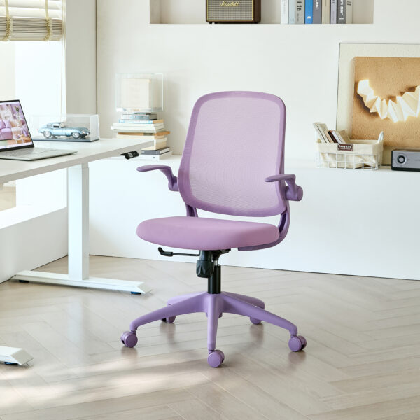 Ergonomic Color Office Chair 350LBS, Home Office, Mesh Back, Integrated Molded Foam, Comfortable Sitting, Flipping Armrest, Fireproof, Rotating, Lifting Multifunctional Chair