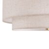 15" Modern Ceiling Light, Fabric Upholstered, Flush-Mount Fixture for Living Room, Bedroom or Dining Room, Stylish Energy-Saving Design, Easy Installation (Bulb Not Included) - Image 9