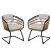 Wicker Dining Chair-SET OF 2 is designed to elevate your patio, balcony, or garden space into a cozy, stylish spot for relaxation and connection.