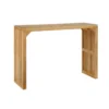 Natural Pine Dining Bench and Table Set – Versatile Indoor Wood Furniture for Entryway, Living Room, Kitchen, and Bedroom – Includes Small Tempered Glass Top - Image 13