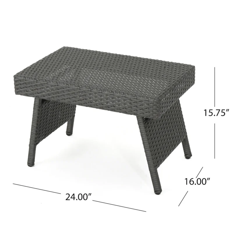 SALEM PE WICKER SNACK TABLE - Image 10
