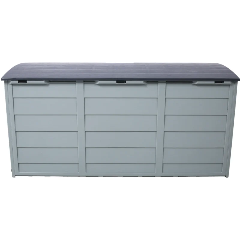 All Weather UV Pool Deck Box Storage Shed Bin Backyard Patio Outdoor w/ Wheel,75 Gallon Resin Deck Box-Organization and Storage for Patio Furniture Outdoor Cushions,Garden Tools and Pool Toys - Image 12