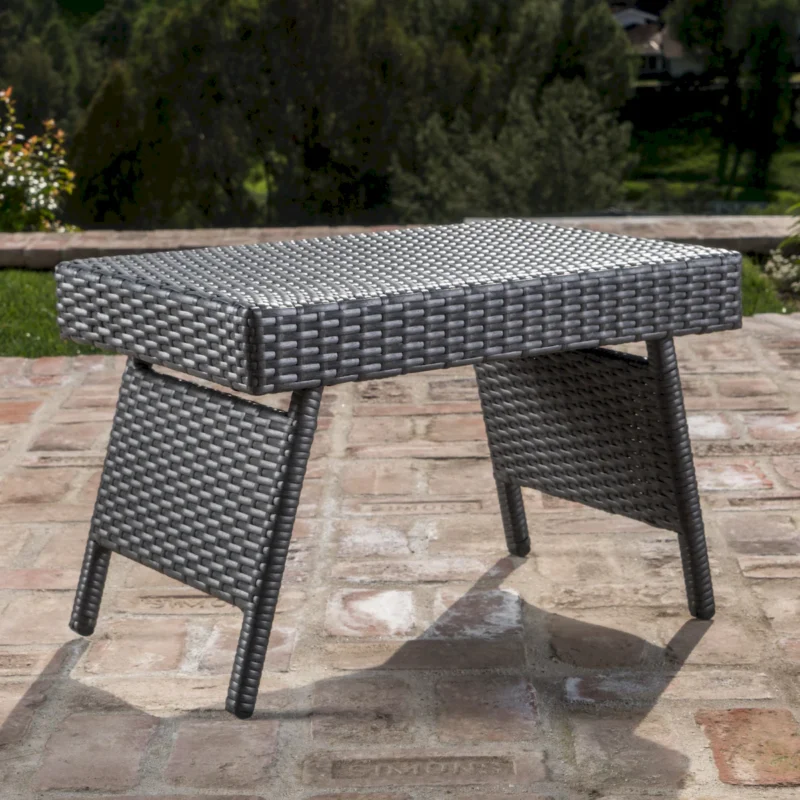 SALEM PE WICKER SNACK TABLE - Image 3