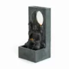 28" H Outdoor Buddha Waterfall Fountain, Freestanding Relaxing Water Feature, Asian Zen Fengshui Decor for Patio, Garden, Backyard, Deck & Home, Ideal Gift Led Fountain - Image 3