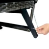 1 PCS Patio Wicker Side Foldable Bench Patio Backyard Conversation Bench Grey Wicker + Dark Grey Cushion - Image 20