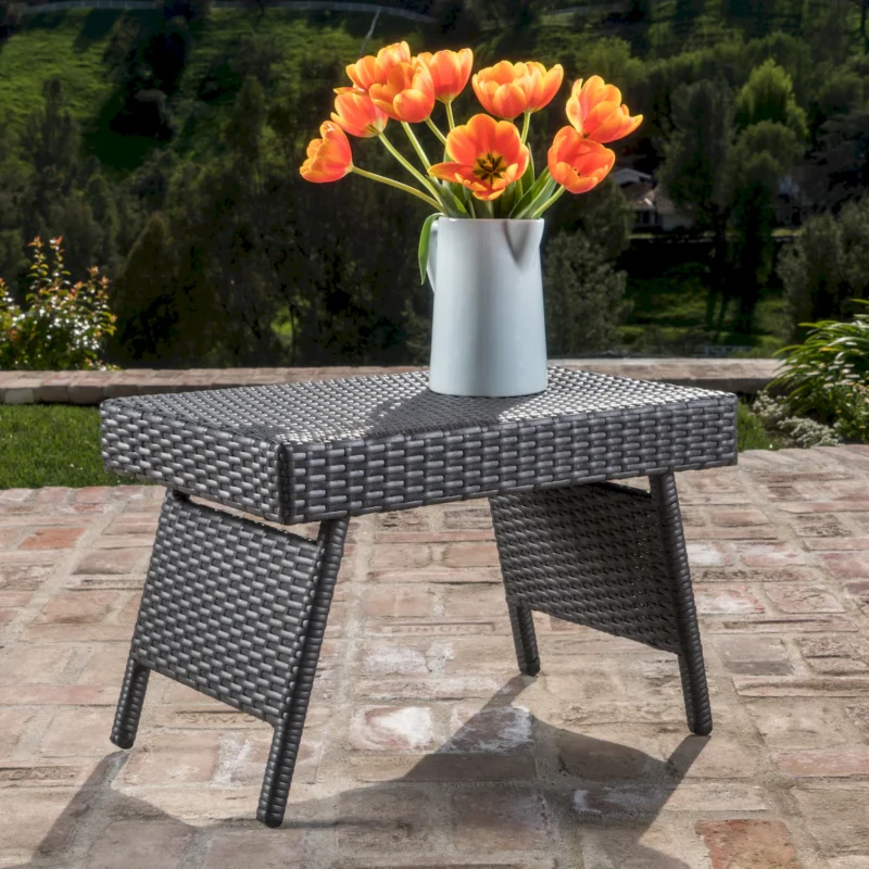 SALEM PE WICKER SNACK TABLE - Image 4