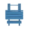 Folding Square Table Patio Outdoor solid wood Table for Backyard, Balcony, Portable Design Space-Saving Blue Color - Image 11