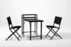 3PCS Patio Bistro Set, Patio Set of Foldable Patio Table and Chairs,Outdoor Patio Furniture Sets,Black - Image 11