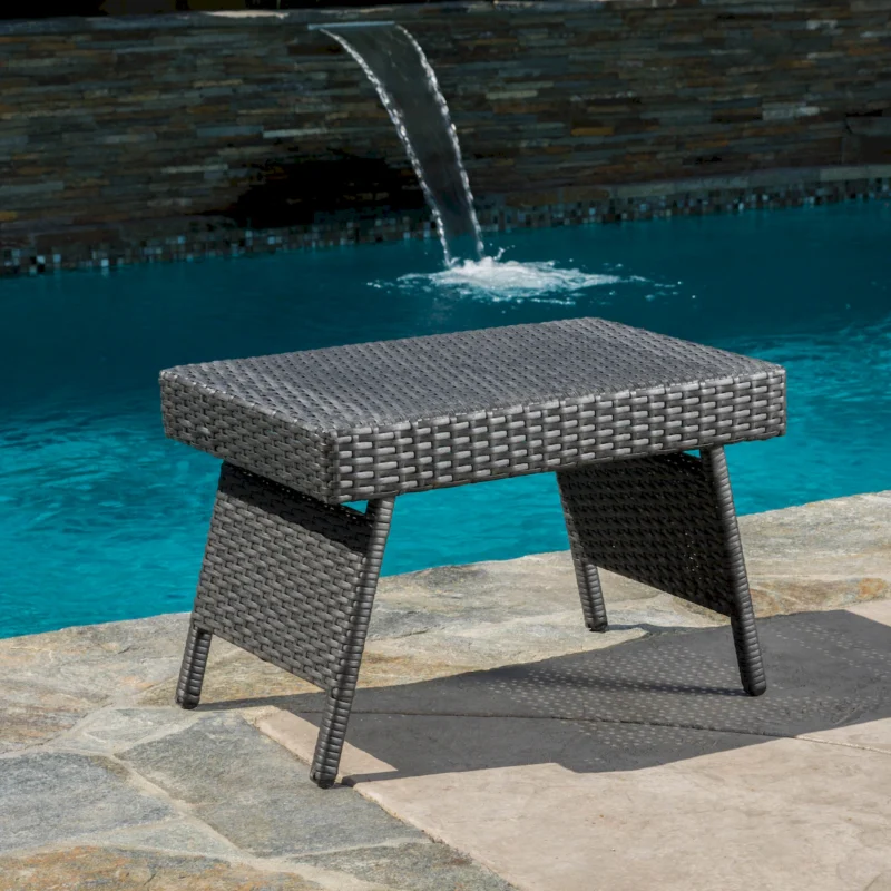 SALEM PE WICKER SNACK TABLE - Image 5
