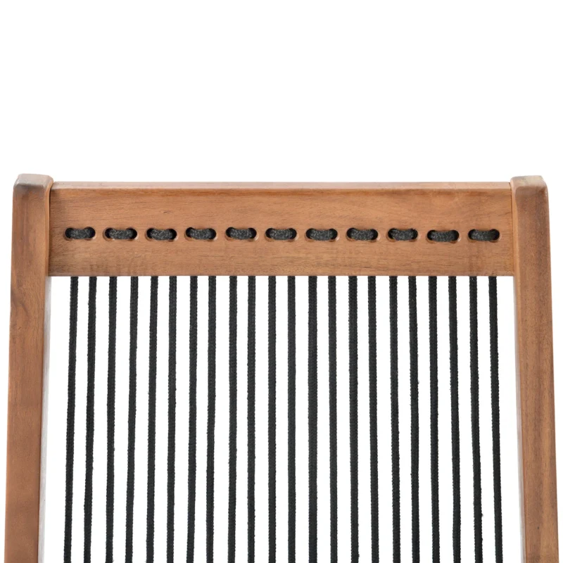folding roping wood chair - Image 5