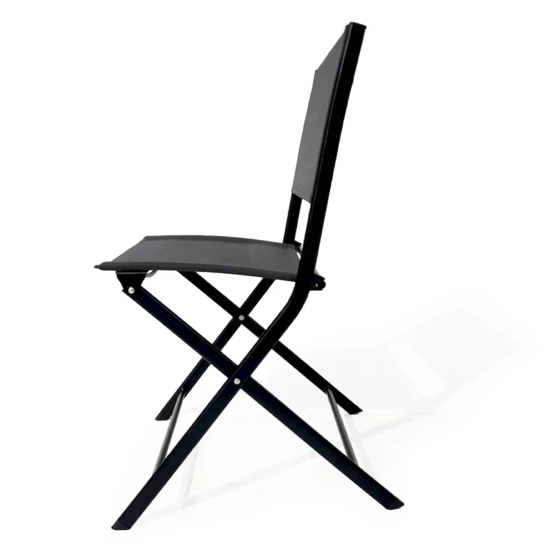 3PCS Patio Bistro Set, Patio Set of Foldable Patio Table and Chairs,Outdoor Patio Furniture Sets,Black - Image 10