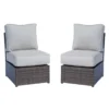 Fully Assembled Rattan Wicker 2-Person Seating Set with Cushions - Image 4