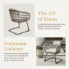 Wicker Dining Chair-SET OF 2 is designed to elevate your patio, balcony, or garden space into a cozy, stylish spot for relaxation and connection. - Image 5