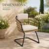 Wicker Dining Chair-SET OF 2 is designed to elevate your patio, balcony, or garden space into a cozy, stylish spot for relaxation and connection. - Image 7
