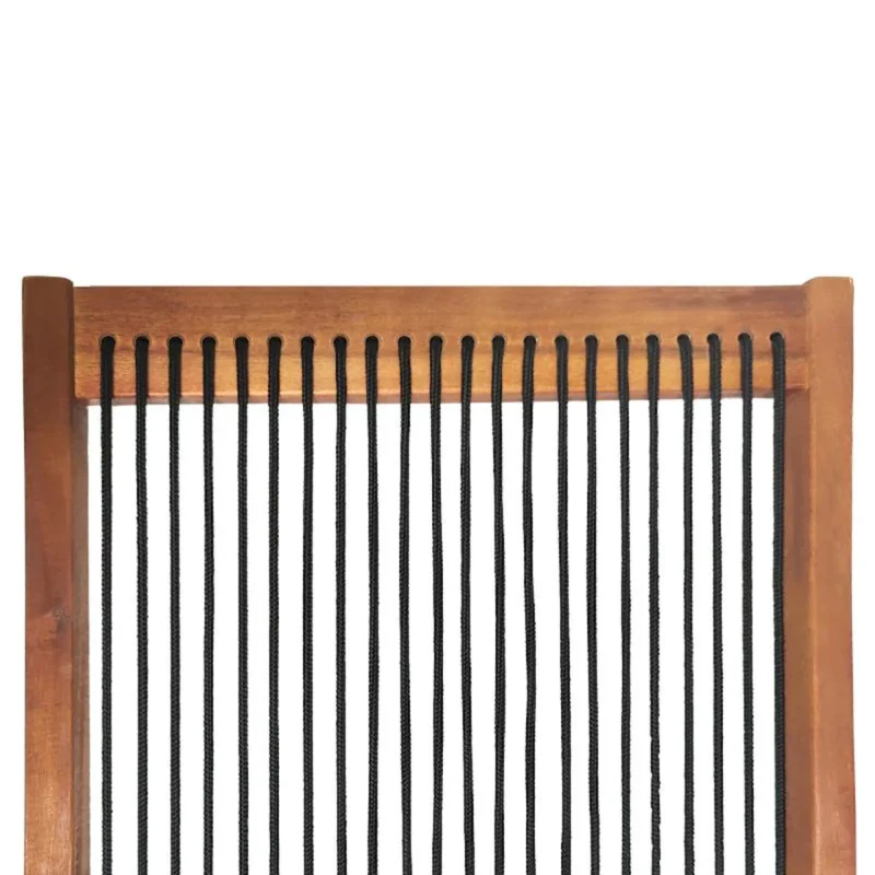 folding roping wood chair - Image 8