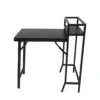 3PCS Patio Bistro Set, Patio Set of Foldable Patio Table and Chairs,Outdoor Patio Furniture Sets,Black - Image 6