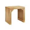 Natural Pine Dining Bench and Table Set – Versatile Indoor Wood Furniture for Entryway, Living Room, Kitchen, and Bedroom – Includes Small Tempered Glass Top - Image 12